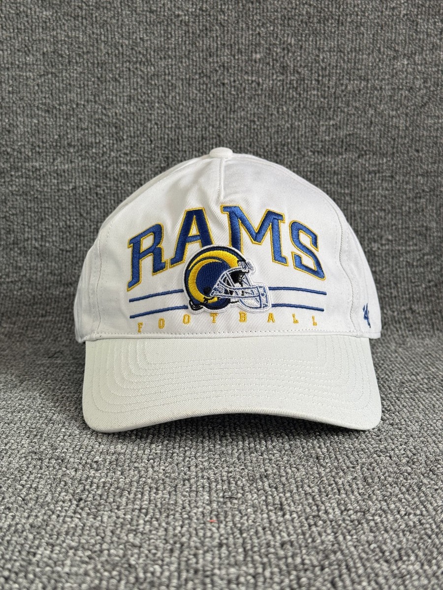 '47 Brand Los Angeles Rams NFL Baseball Cap Snapback White One Size Retro 100% C