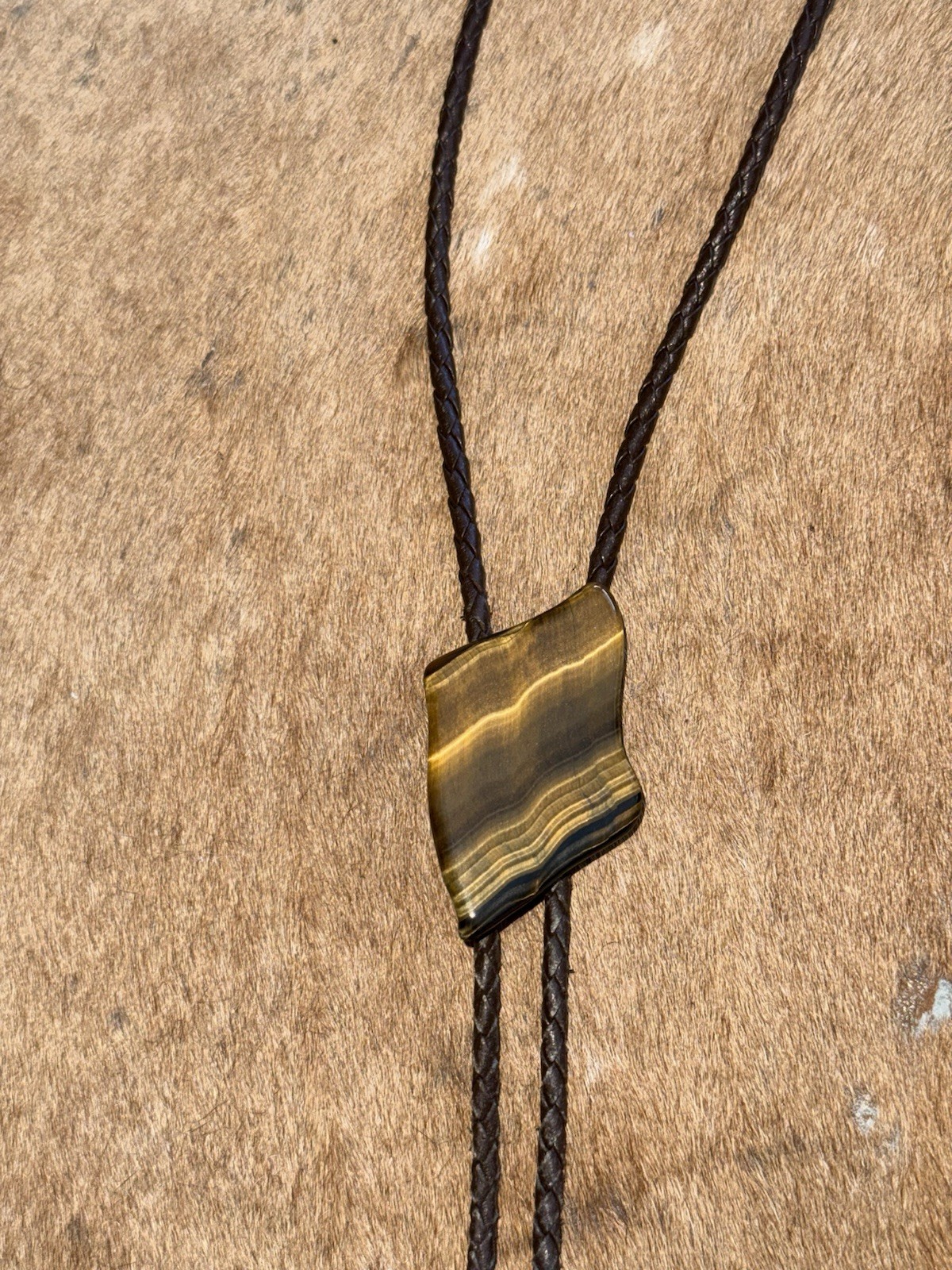 Five Adjustable Bolo Ties With All Different Ston… - image 3