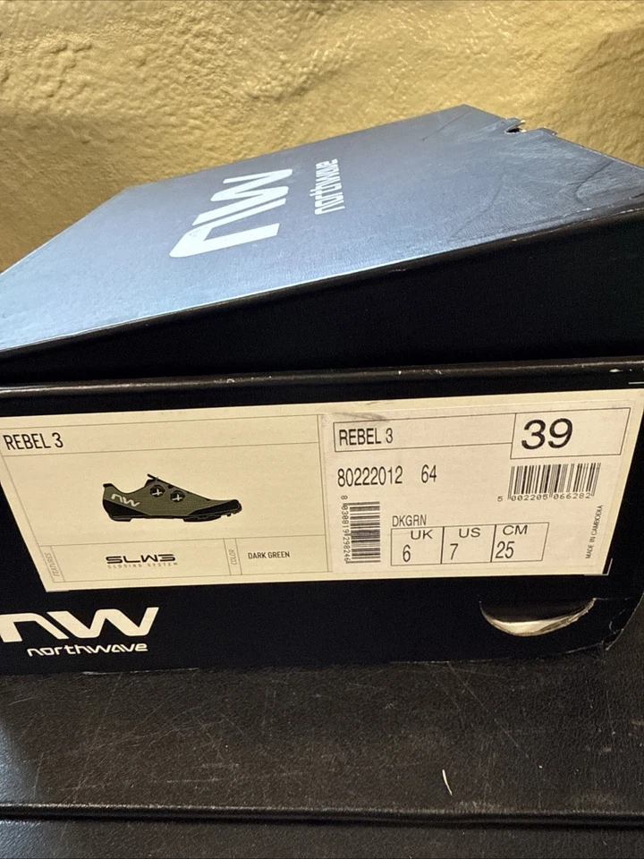 Northwave Rebel 3 Hombres MTB Zapatos de Ciclismo EE. UU. 7 Euro 39 (9419-104) Foto 4 de 4