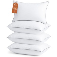 Sasttie Firm Pillows Standard Size Set Of 4 Full Size Bed Pillows For Side Back