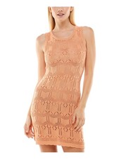 ULTRA FLIRT Womens Body Con Short Dress Sleeveless Round Neck Party
