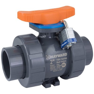 HAYWARD FLOW CONTROL  Manual 2-Way Ball Valve,Flange,CPVC 466H82