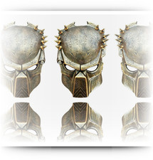 Alien vs Predator AVP Lone Wolf Predator Mask Collection Resin Vollmaske Cosplay