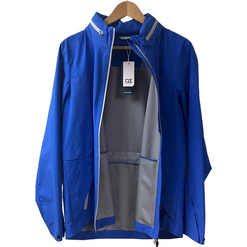 NWT CUTTER & BUCK Womens WeatherTec Hooded Jacket SZ Large Purple Windbreaker - Image 4 of 4