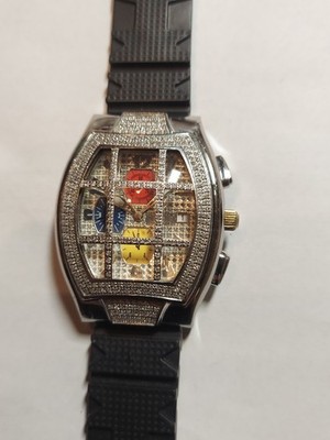 techno com by kc diamond Chonograph Calendar Beautiful Watch Mens Gladiator 