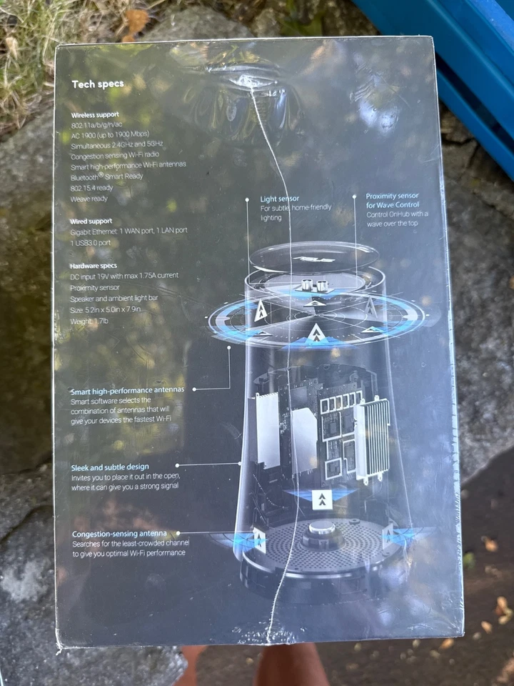 ASUS Google OnHub SRT-AC1900 WiFi Wireless Router Black AC1900 NEW SEALED - Image 2 of 3