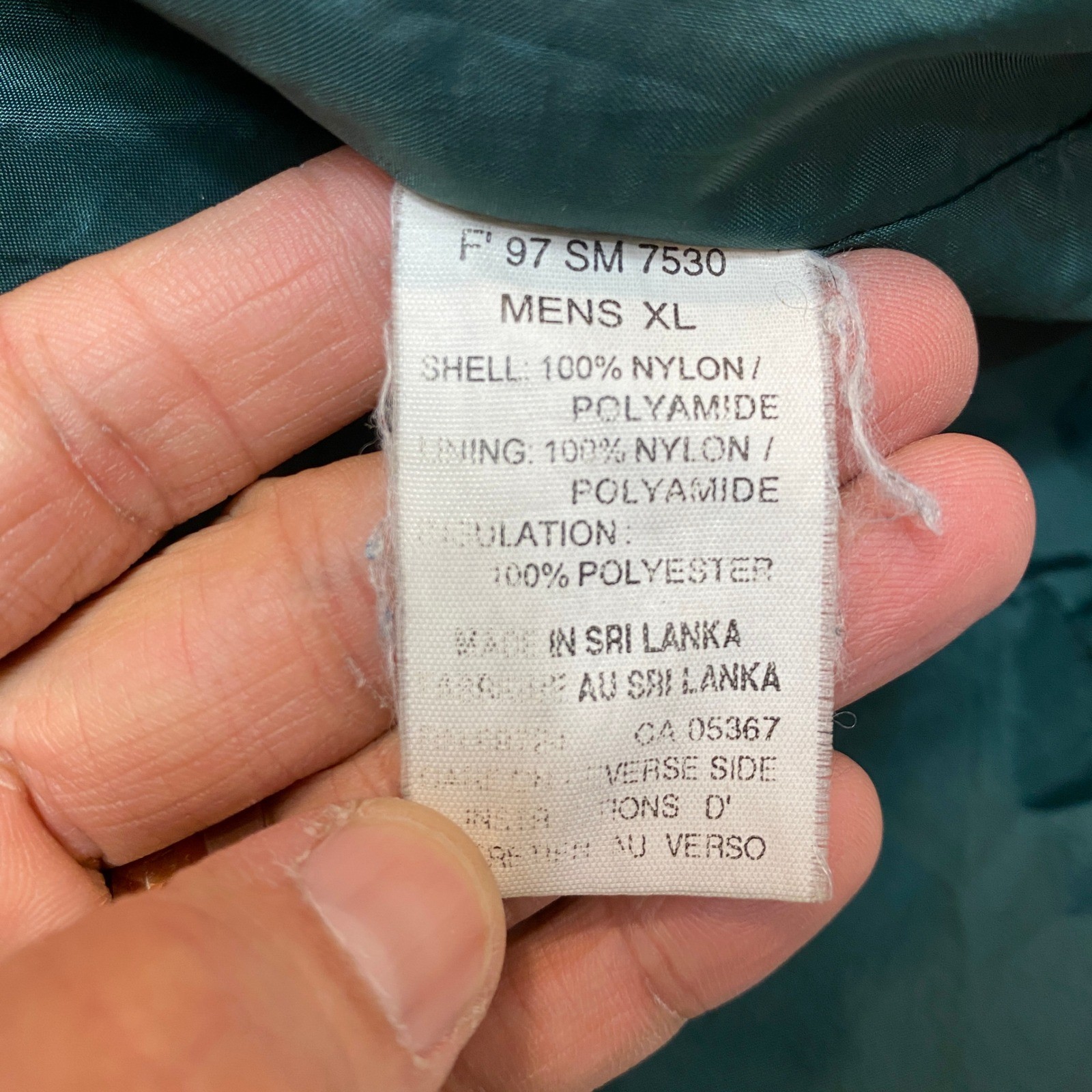 Vintage Columbia Sportswear Rain Jacket Mens XL Green Navy Gorpcore 90s Hooded thumbnail 11