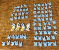 84x Vtg Patches Baby Applique Patch Bunny Duck Job Lot Retro Old Girl Boy Craft