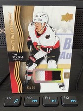 2023-24 Upper Deck Premier Tim Stutzle Patch Premium /10 Senators