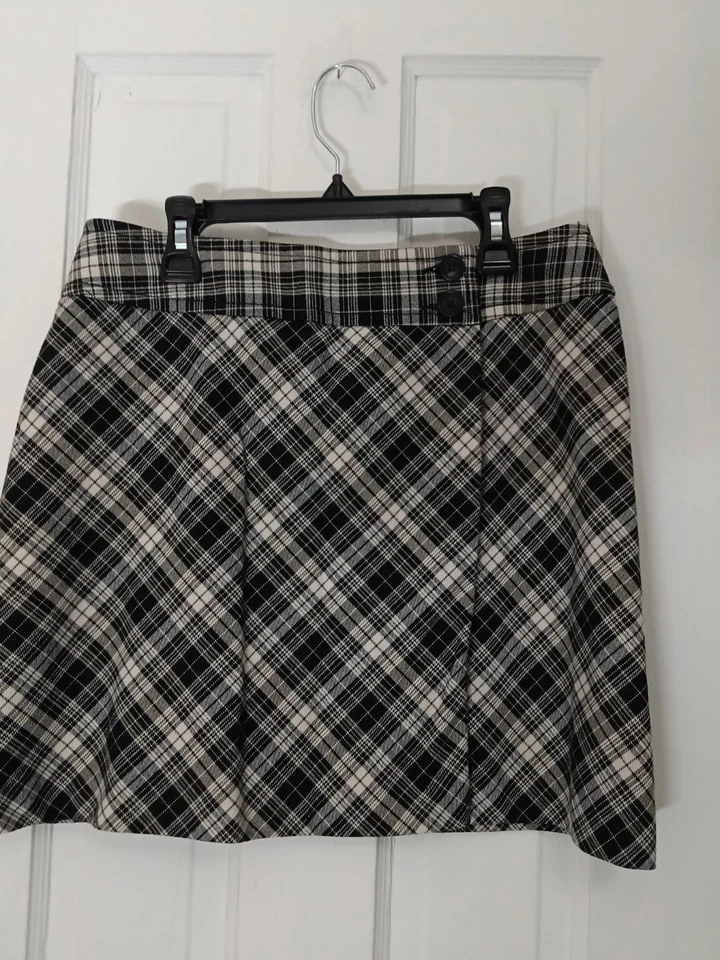 复古 90 年代迷你 Esprit 格子半身裙女学生 5/6 coquette pinterest K — 第 4/4 张图片
