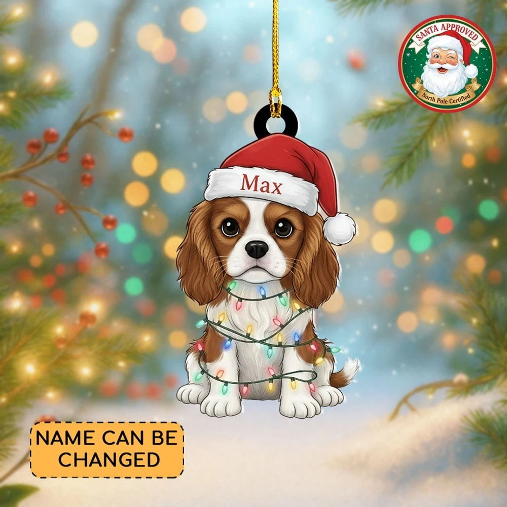Personalized Cavalier King Charles Spaniel Dog Christmas Ornament Lovers Gift