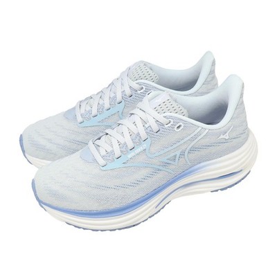 Mizuno Wave Rider 29 Super Wide Blue White Women Road Running Shoes J1GD2506-74