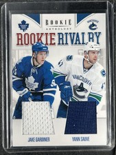 Gardiner, Jake/Sauve, Yann - 2011-12 Rookie Anthology - Rookie Rivalry - Swatch
