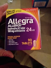 Allegra 180 mg Eye Allergy Treatment Tablets for Adult - 412404