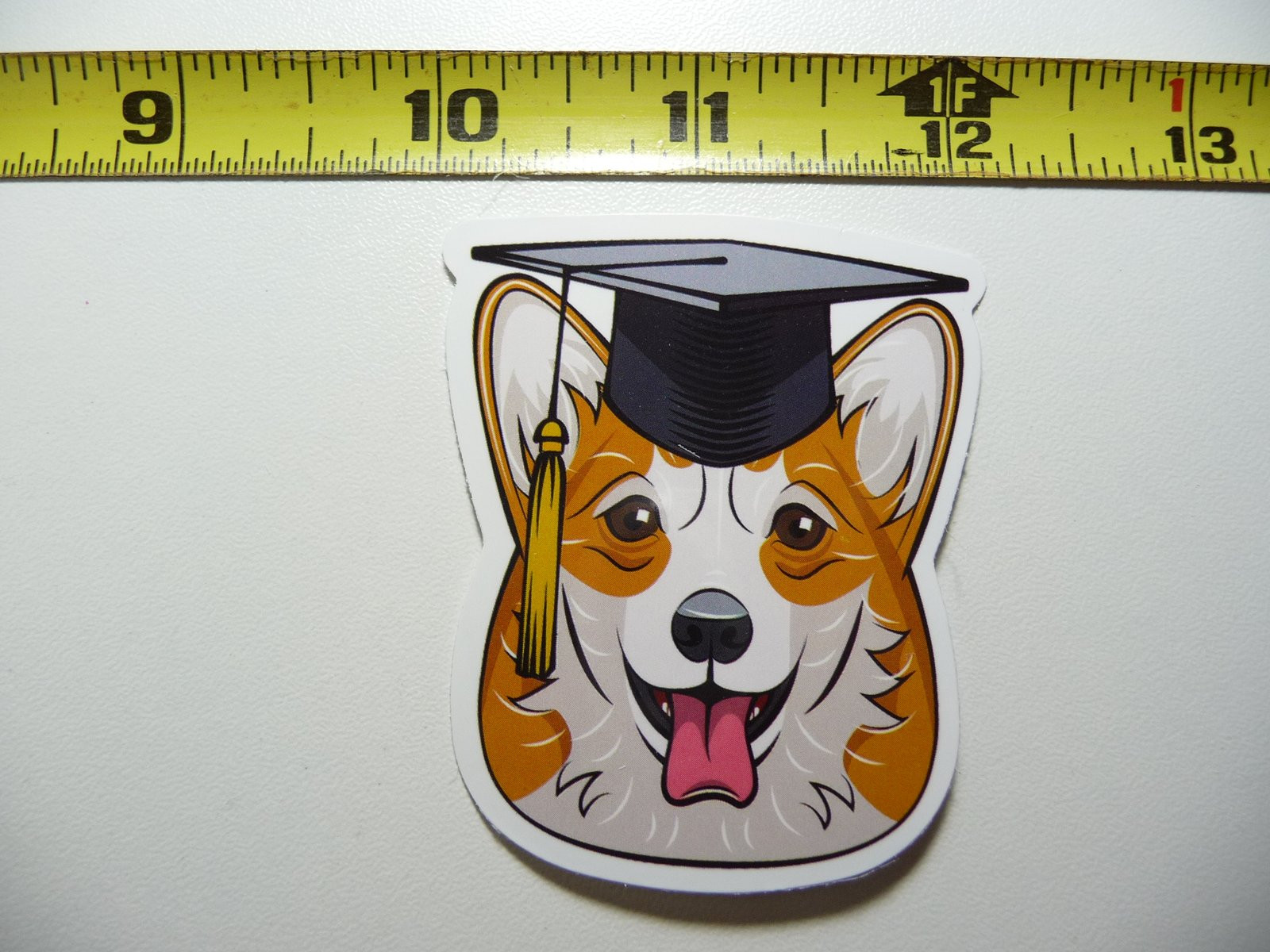 Corgi School Graduate Funny Dog Pet Decal Sticker for Laptop