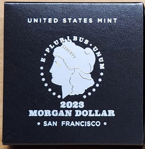 OGP Box and COA Only for 2023 Proof Morgan Silver Dollar --- No Coin