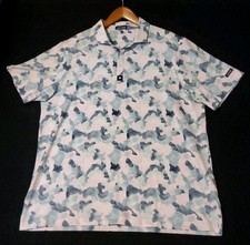 Bad Birdie Core Polo Golf Shirt Mens Sz 2XL Mirage Oasis Stretch NWT