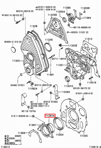 Genuine Hilux LN110 LN109 LN108 LN107 LN106 3L 2L Rear Main Oil Crankshaft Seal - Picture 6 of 20