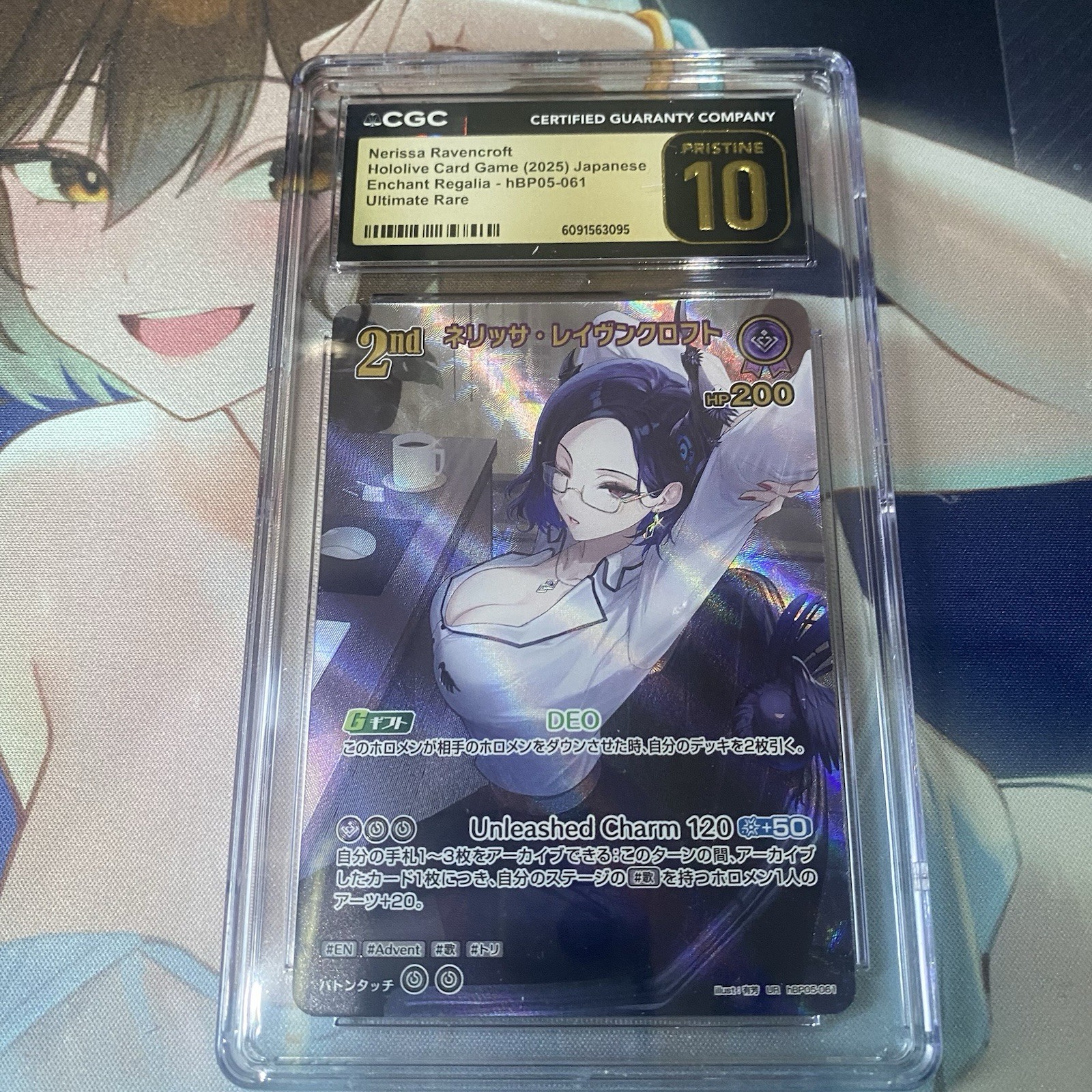 CGC Pristine 10 hBP05 Nerissa Ravencroft UR Holo HOLOLIVE TCG CARD GAME JPN PSA