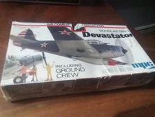 MPC 1:72 Douglas TBD-1 Devastator Model Kit w/ Ground Crew SET Vintage 1977