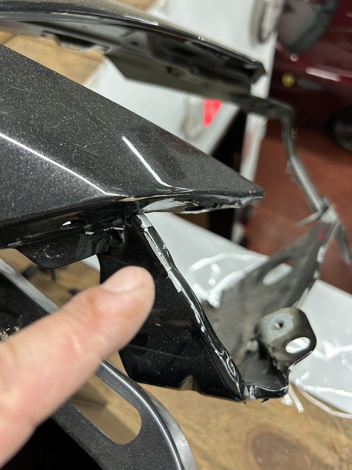 08-19 MASERATI GRANTURISMO FRONT RIGHT PASSENGER SIDE FENDER ASSEMBLY BLACK OEM