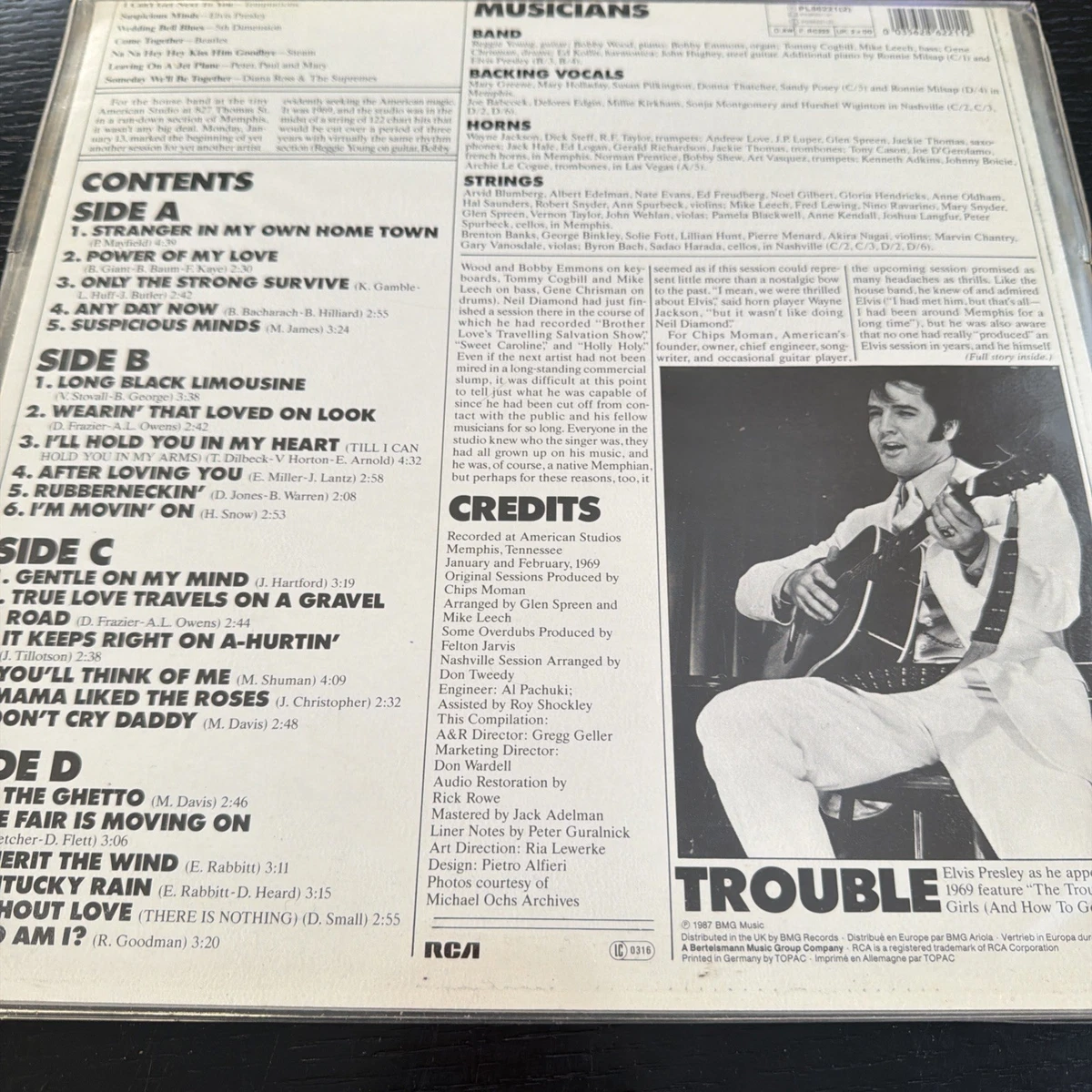 5 x LPs Bundle Elvis Presley ‎– The Memphis Record vinyl 2 N/M Words & Music +