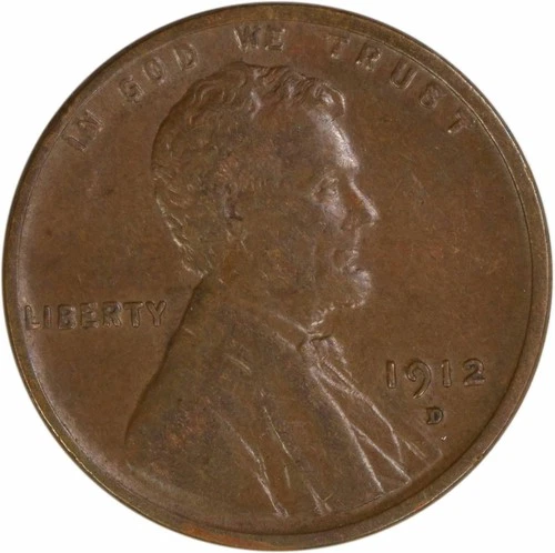 1912-D Lincoln Cent Choice EF Uncertified #1122