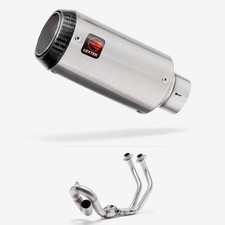 Lextek CP1 Exhaust System 150mm Low Level for Yamaha MT-07/XSR 700 14-24