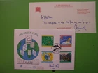 GREEN ISSUE FDC SIGNED LABOUR MP CHRIS SMITH NOW BARON SMITH - SEE POSTAGE OFFER