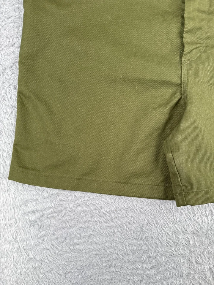 Boy Scouts Shorts Youth 20 Green Cotton Blend Twill Cargo Olive Drab 70s 30x5 - Image 3 of 4