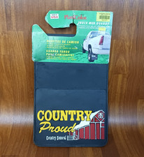 Vintage 1990s Country Proud Truck Mud Flaps Splash Guards 18x12 Pair Rubber