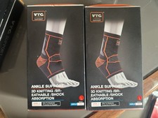 VTG Ankle Support Brace 3D Knitting Gel Pad Compression Sleeve Level 2