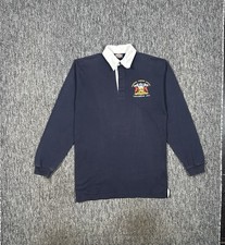 Men’s Y2K Vintage Dickies Custom Logo Long-Sleeved Rugby Polo Shirt Size (M)