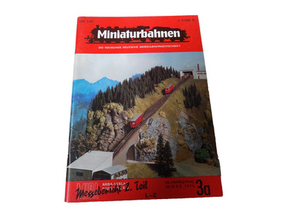 Miniaturbahnen MIBA 3a/1976 Messeheft Teil 2 Märklin Fleischmann H0 neuwertig