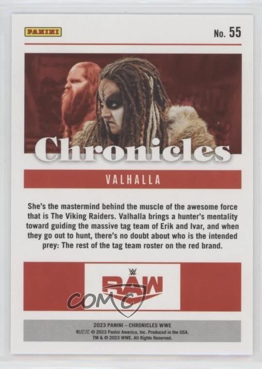 2023 Panini Chronicles WWE Holo Silver /25 Sarah Logan Valhalla #55 - Image 2 of 2