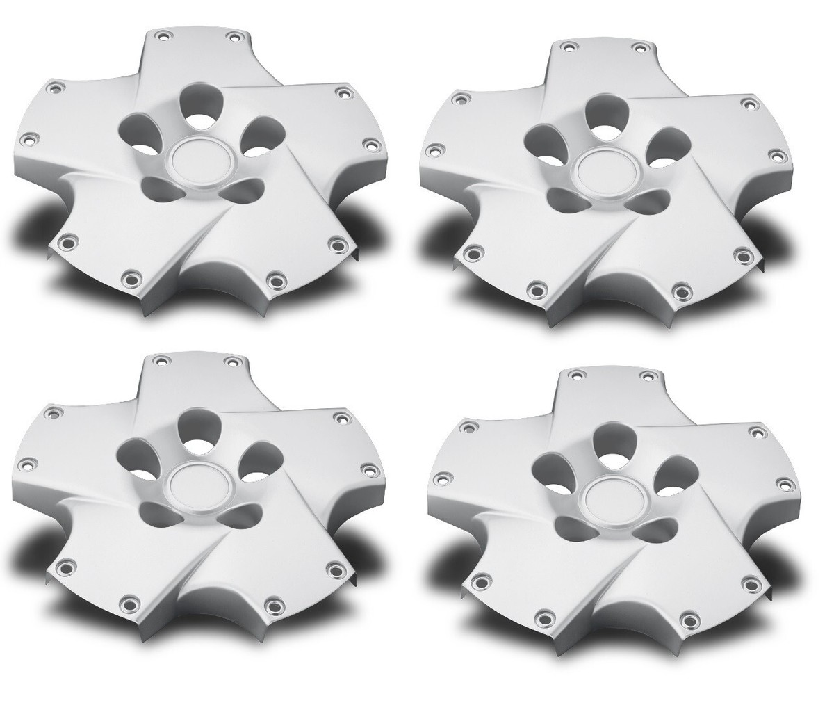 NEW Set SILVER Center Hub Caps that fit 2002-2010 LEXUS SC430 18