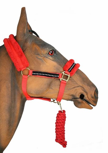 Horse Diamante Head Collar & Lead Rope Set Cob Pony - Picture 4 of 5