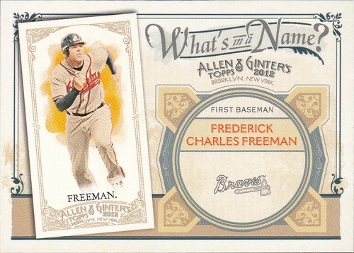 2012 Topps Allen & Ginter What's in a Name You Pick the Card Finish Your Set - Picture 17 of 61
