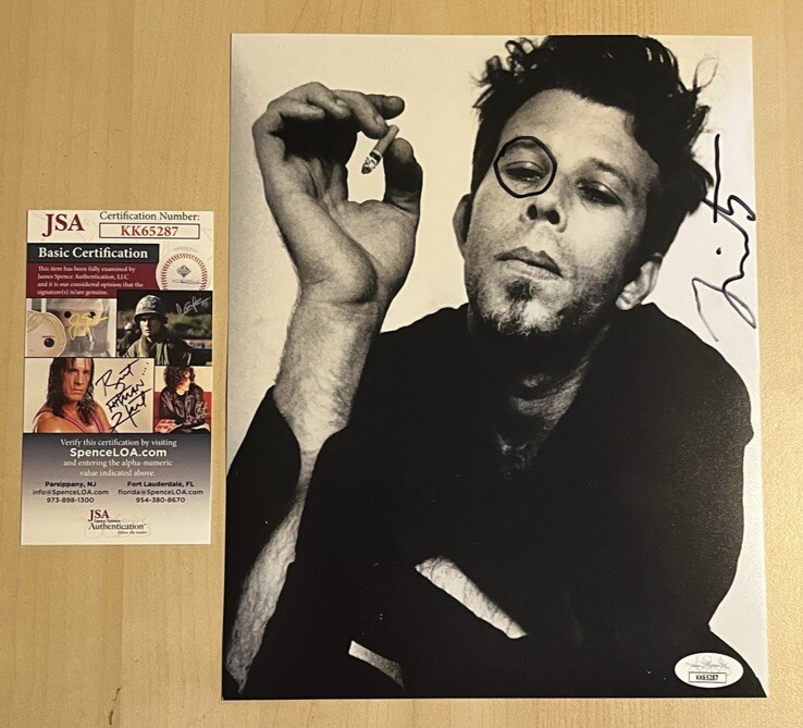 TOM WAITS HAND SIGNED 8x10 PHOTO AUTOGRAPHED LEGENDARY SINGER JSA