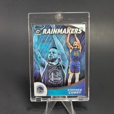 Steph Stephen Curry DONRUSS RAINMAKERS HTF WARRIORS INSERT CARD - W/ CASE - MINT