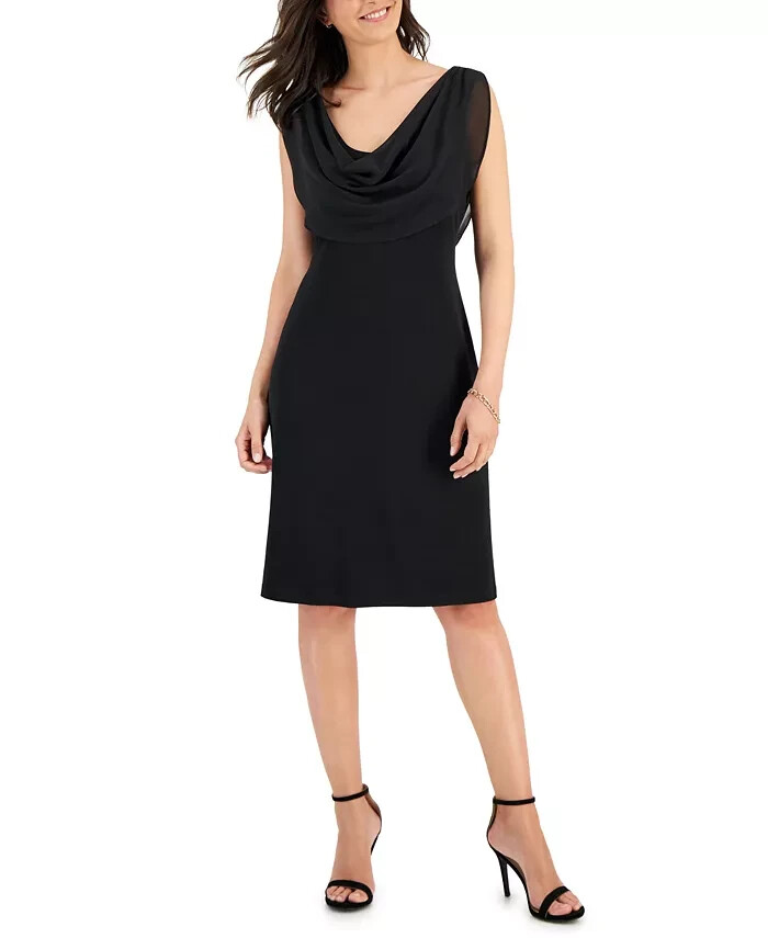 chinese dress ladies Cowl Neck Satin Bridesmaids Dress – BD104 main image 0
