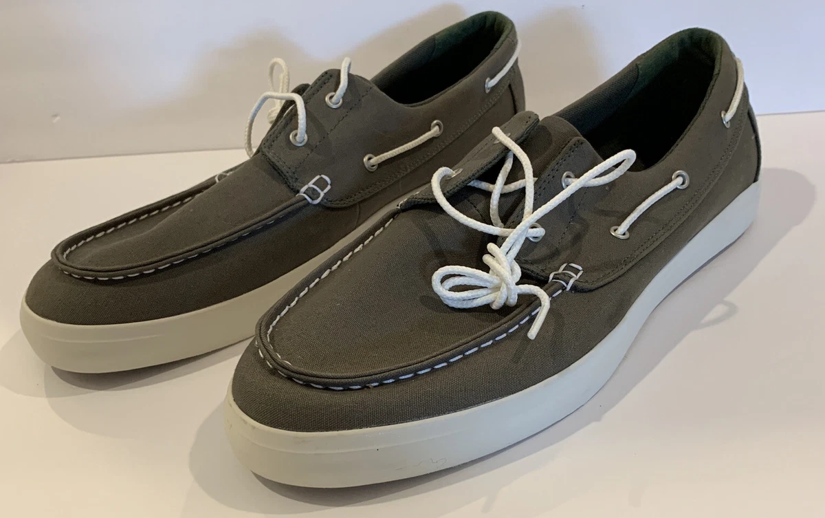 Timberland Union Wharf Canvas Boat Shoes Model A19118 US Size 13 EUR 47.5 Green