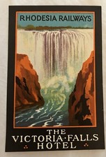 RHODESIA RAILWAYS THE VICTORIA FALLS HOTEL