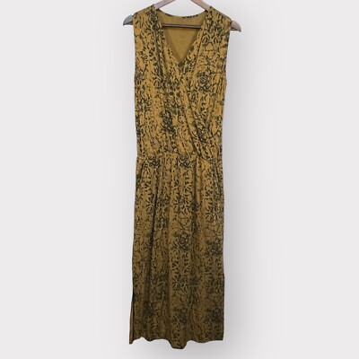Garnet Hill Maxi Dress Women M Gold Boho Snakeskin Print Sleeveless Pockets P22 | eBay Garnet Hill Maxi Dress Women M Gold Boho Snakeskin Print Sleeveless Pockets P22 | eBay
