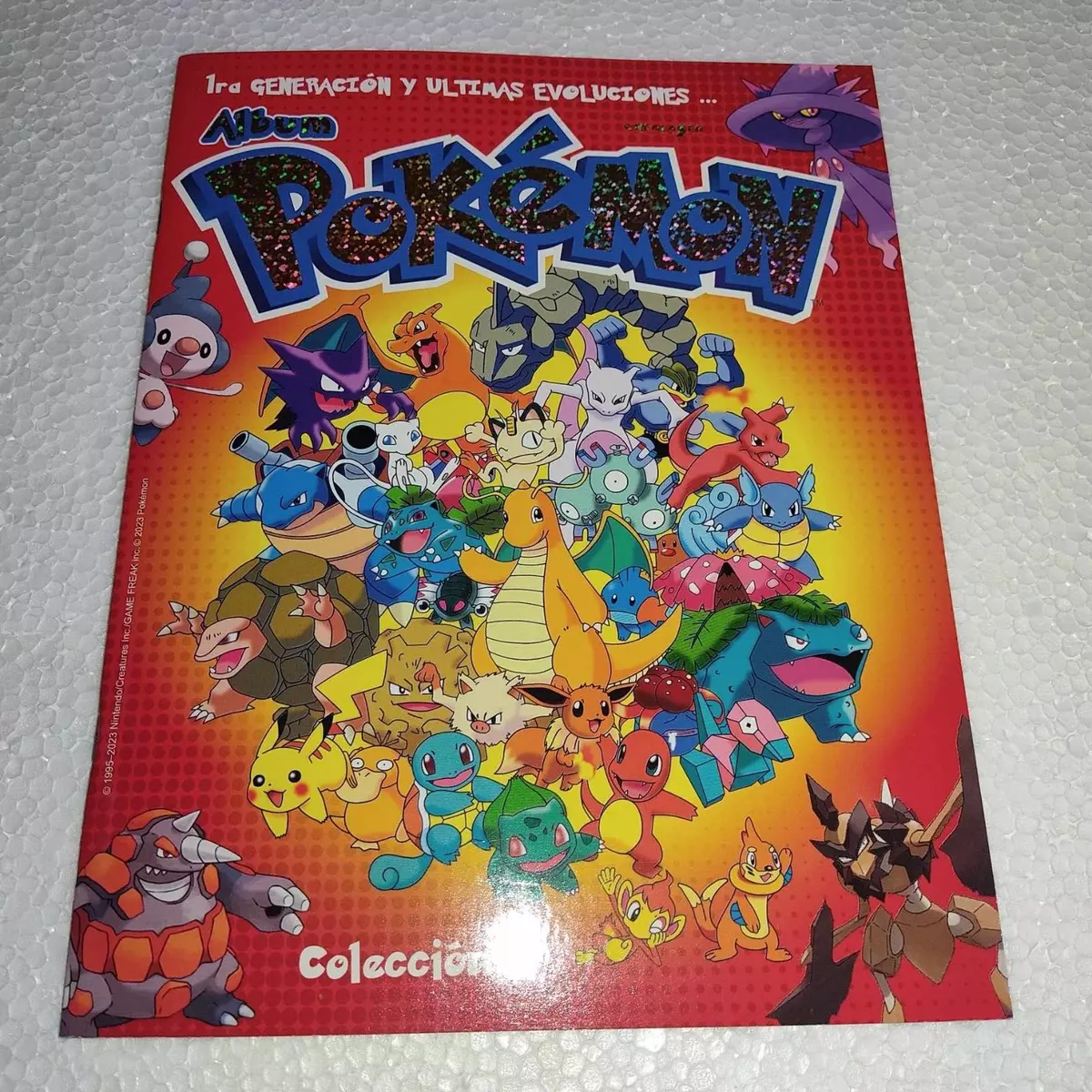 ALBUM POKEMON 1G Y ULTIMAS EVOLUCIONES + SET COMPLETO A PEGAR + OBSEQUIO