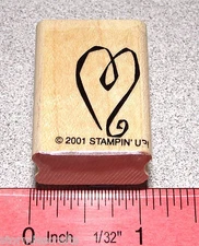 Heart Single Stamp Weddings or Valentine's Day by Stampin Up Year Round Cheer