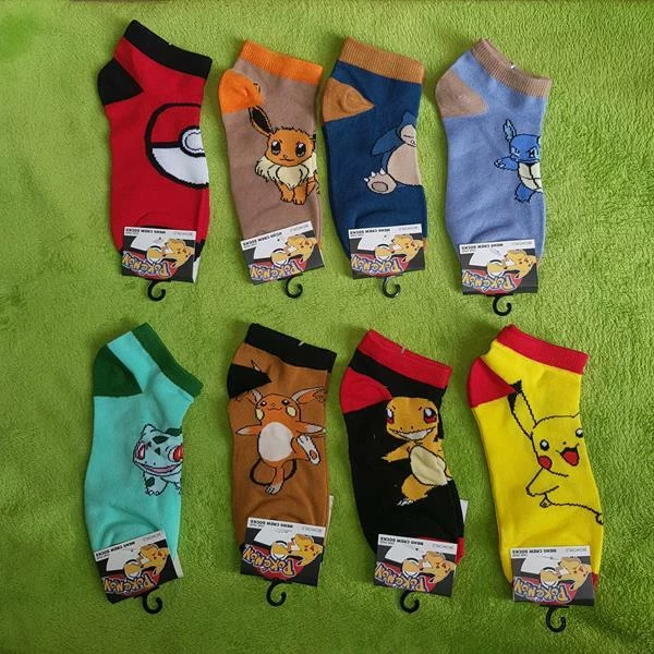 Sneaker Socken Pokemon (Pikachu, Evoli & Co.) (1 Paar) VA!
