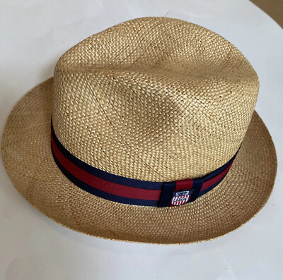 Polo Ralph Lauren 2008 US Olympics  Straw Hat U.S. Made. Unique , Rare Medium