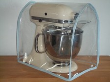 Food Mixer Dust Cover Ice Blue edge for KITCHENAID & Kenwood KMIX (COVER ONLY)