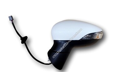 Für FORD FIESTA 2013 - 2017   Außenspiegel spiegel elektrisch WEISS FROZEN